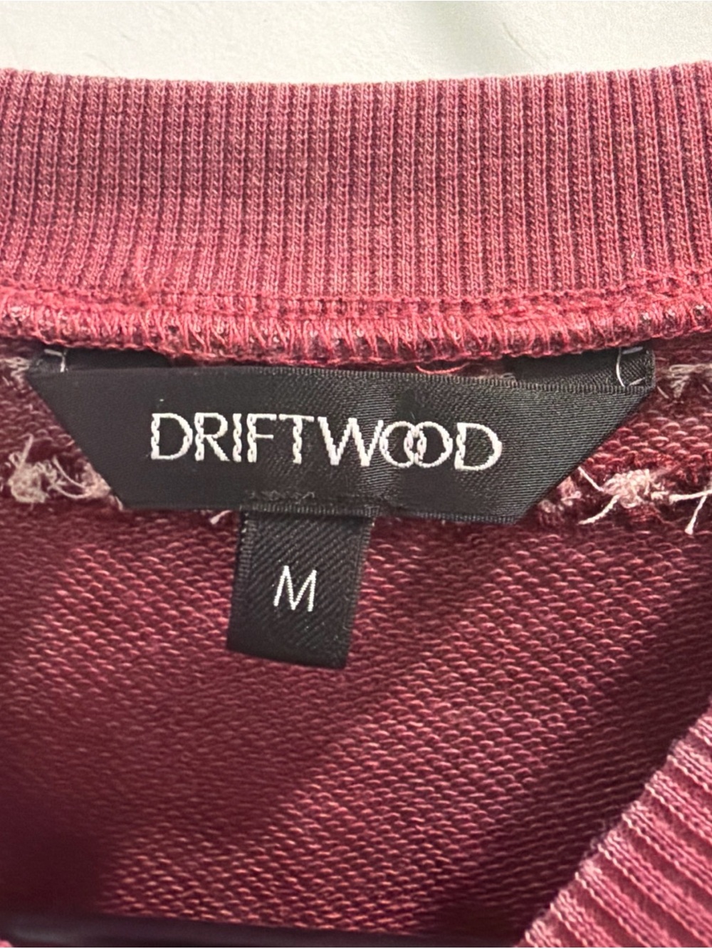 DRIFTWOOD Dusty Rose Floral Embroidered Crewneck Sweater Womens size medium - Picture 2 of 4